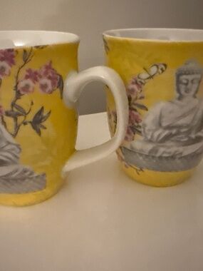 Creative Tops porcelain mugs Buddha design and elephants